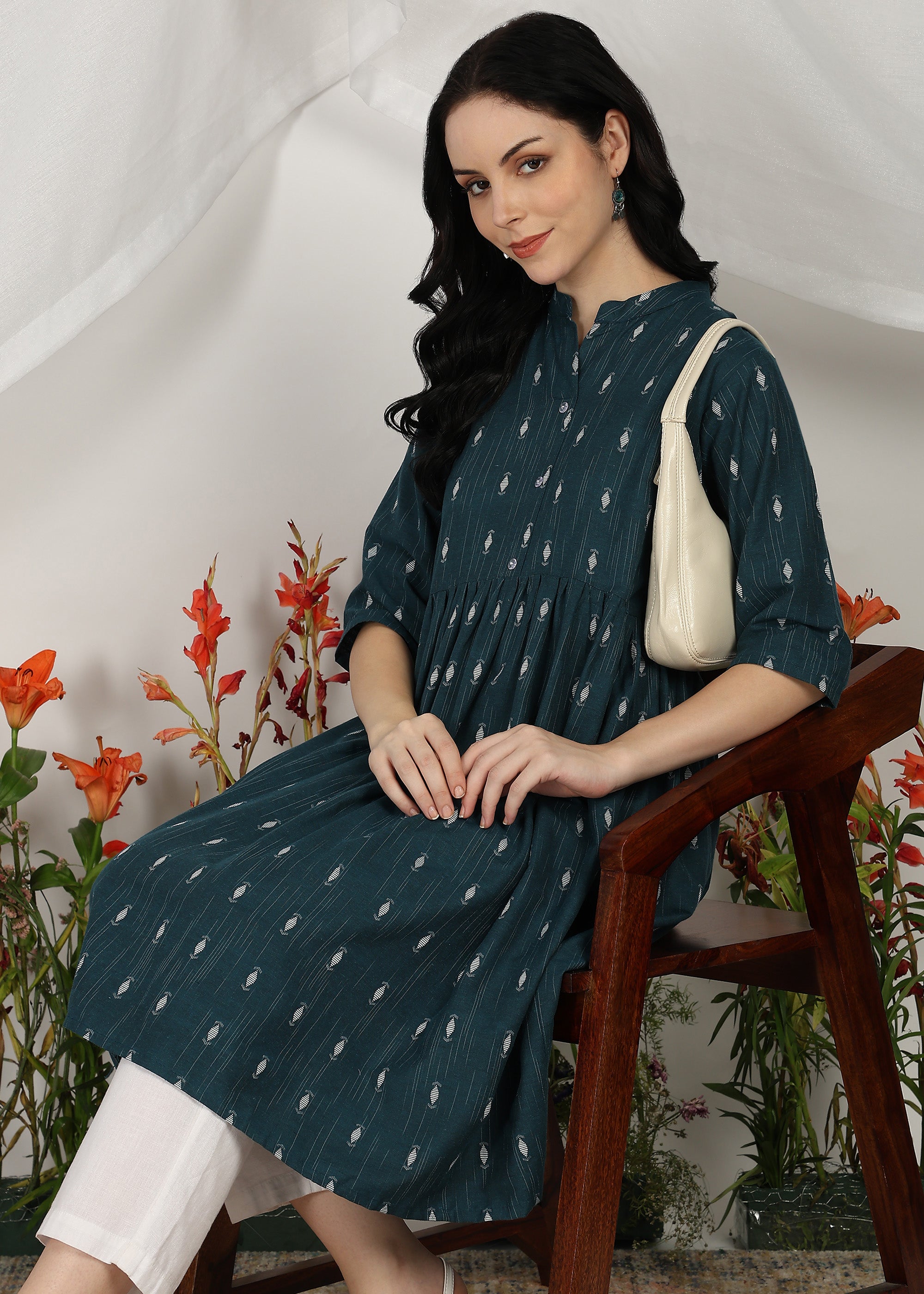 Elegant Striped A-Line Kurtas for Women – (PACK OF 3)