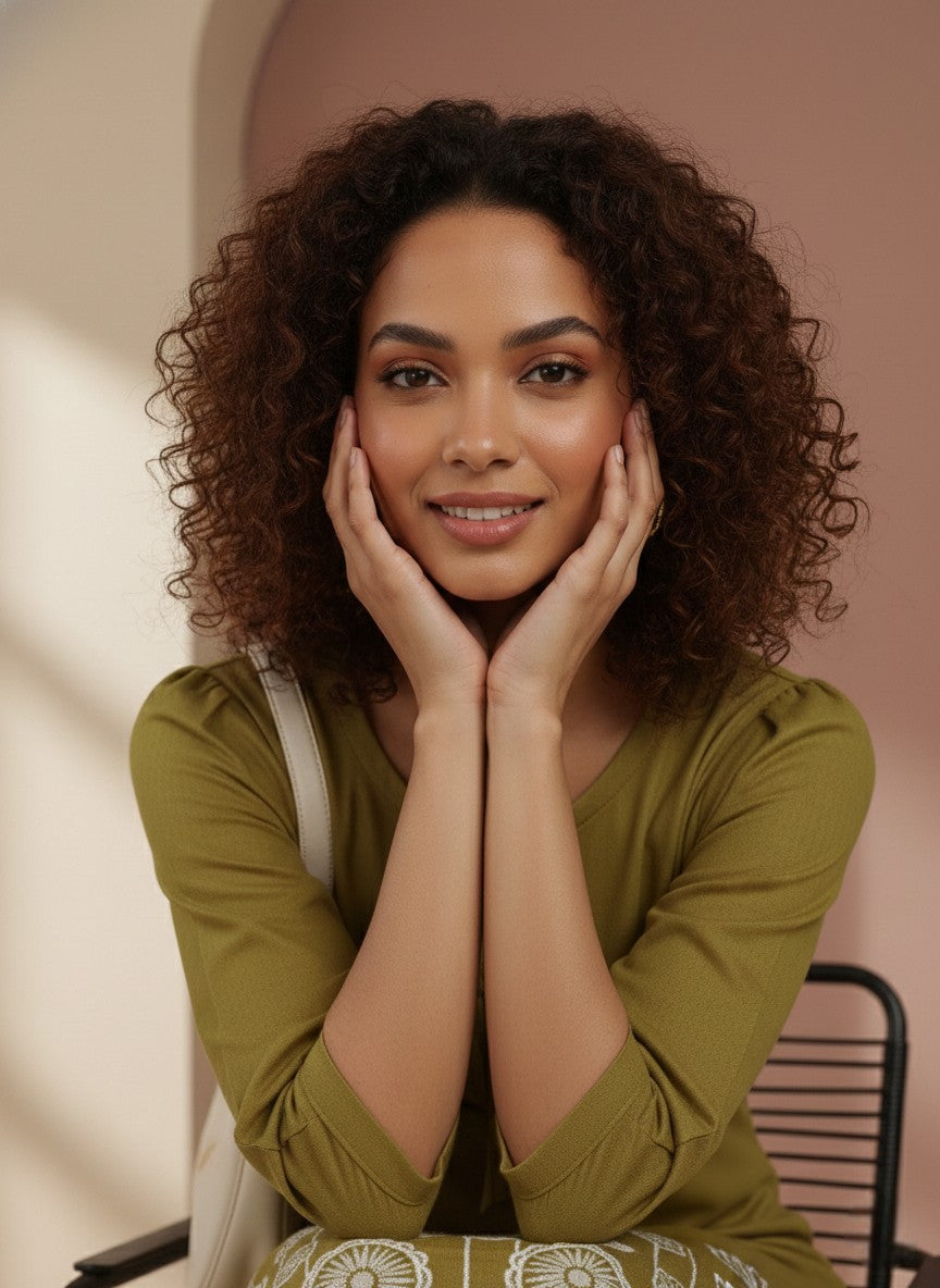 Blush Embroidered Cotton Blend Dress (Copy)