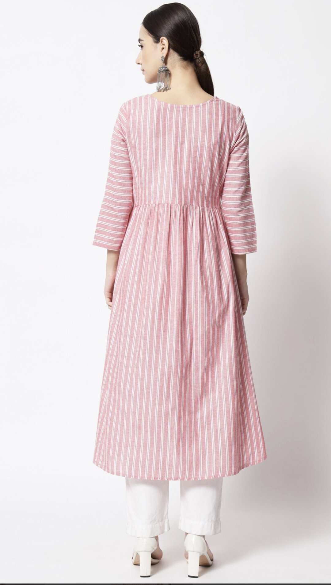 Elegant Striped A-Line Kurtas for Women – (PACK OF 3)