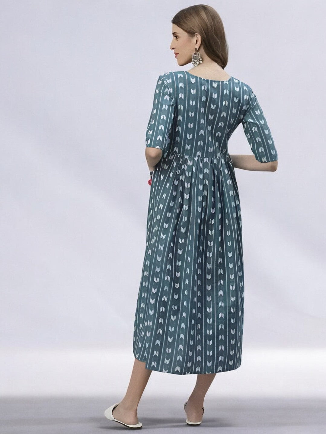 Elegant Striped A-Line Kurtas for Women – (PACK OF 3)